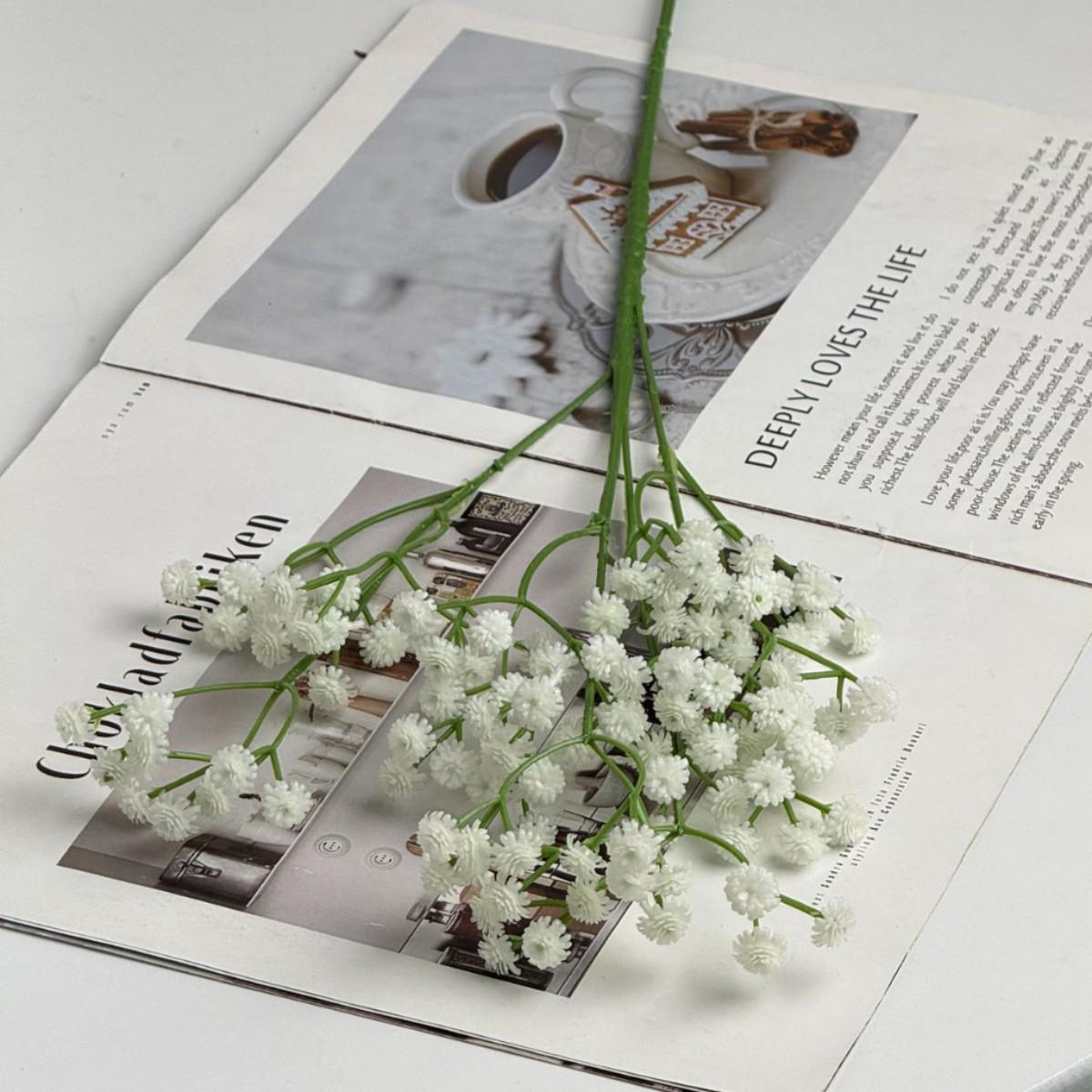 Реалистичный Высококачественный Букет из Искусственных Сушеных Цветов Гипсофилы для Свадебного Декора