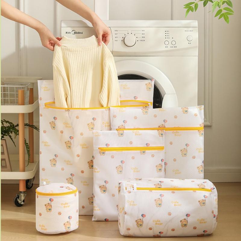 6pcs Extra Large Laundry Bags with Thick Fine Mesh - Anti-Deformation,Color-Protecting Wash Bags for Sheets,Clothes, Pants, Bras