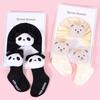 Autumn Style Pure Cotton Cartoon Hat & Sock Set for Newborns - Unisex