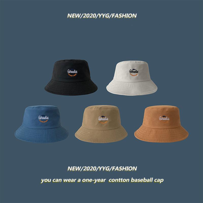 Highquality Shark Cotton Embroidered Bucket Hat For Men And Women Sunshield