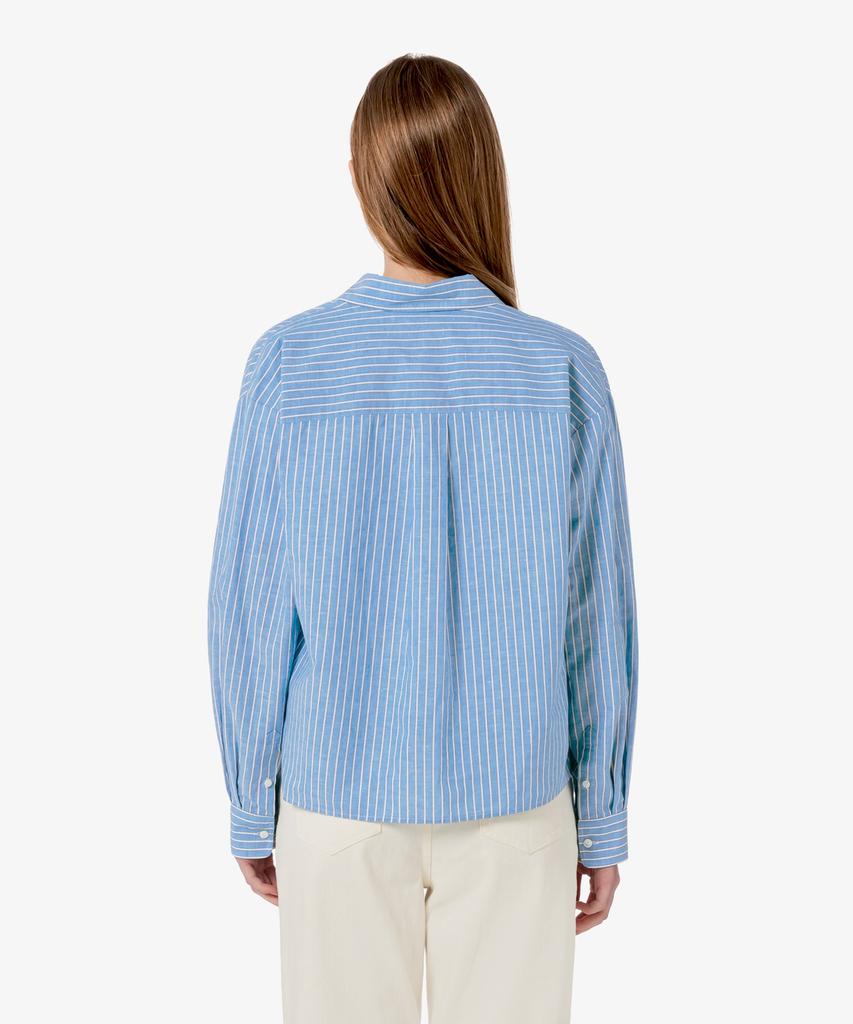LACOSTE Women'S Cotton Linen Crop Shirt Cf006E-56G Jbk