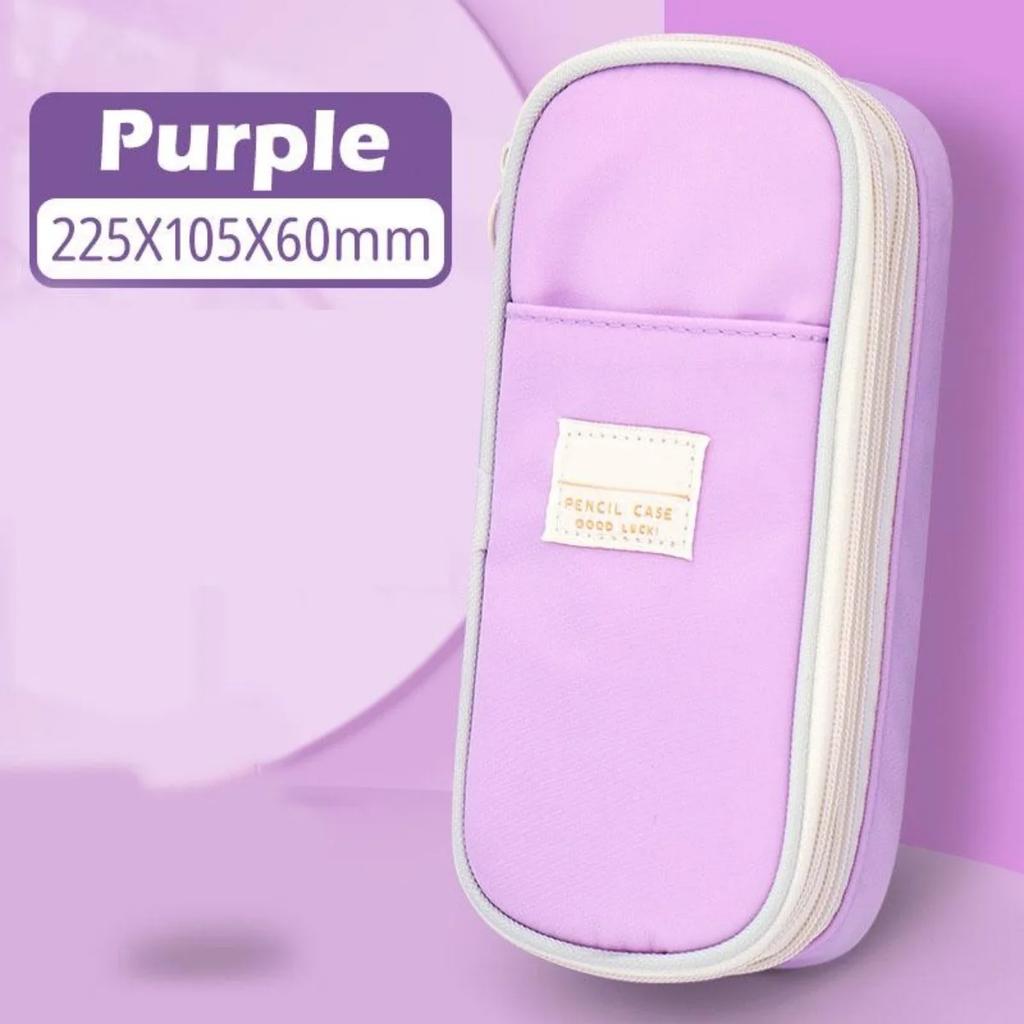 1 Pc Pencil Case Pen Bag Large Capacity  Pocket Pencil Case Fold Stationery Storage Bag Stationery Box