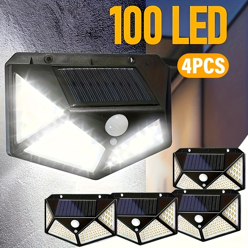 Intelligent Outdoor Solar Wall Light Induction Wall Light,100LED Floodlight,suitable for Porch,courtyard,terrace,garage,garden,energy-saving Lighting