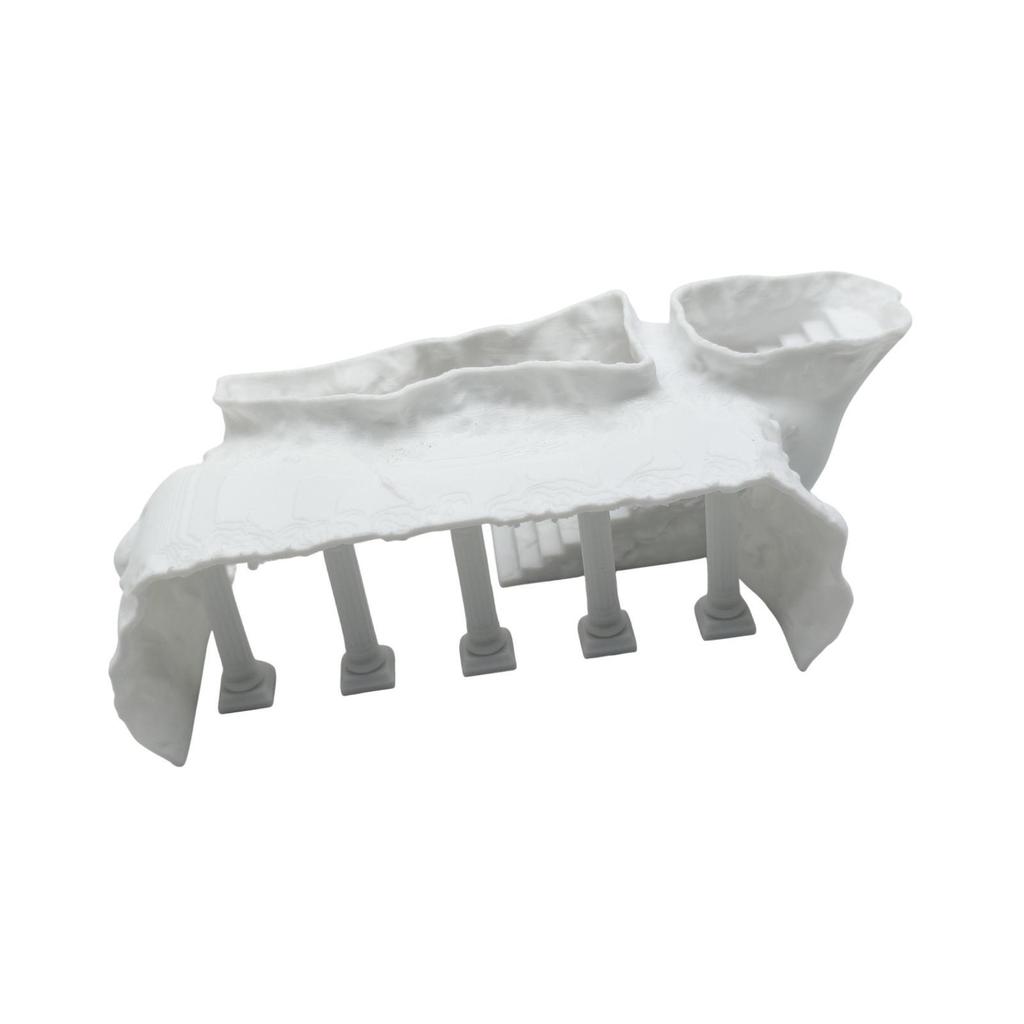 Aquarium Cave Ornament Plastic Roman Column Hideout Decor for Shrimp Cichlid Mini Aquariums