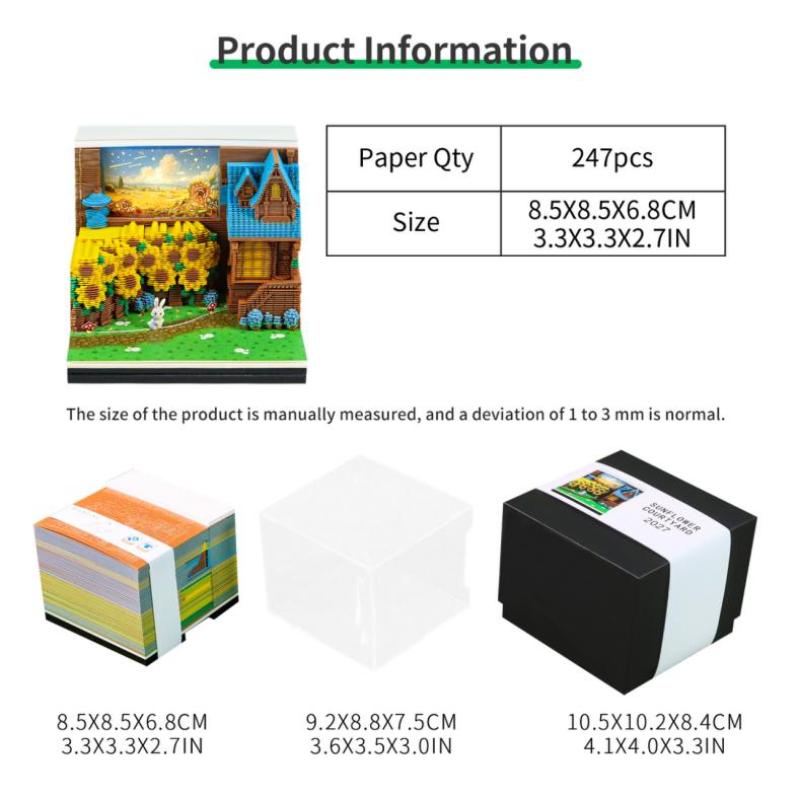 3D Tear-away LED Desk Calendar 2027 Stay Organized with Innovative Design