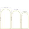 Hot 1PCS Gold Wedding Arch Stand, Party Decor Balloon Arch, 2025 New Frame Backdrop Holder Bracket,Size 4FT 5FT 6FT 6.6FT 7.2FT