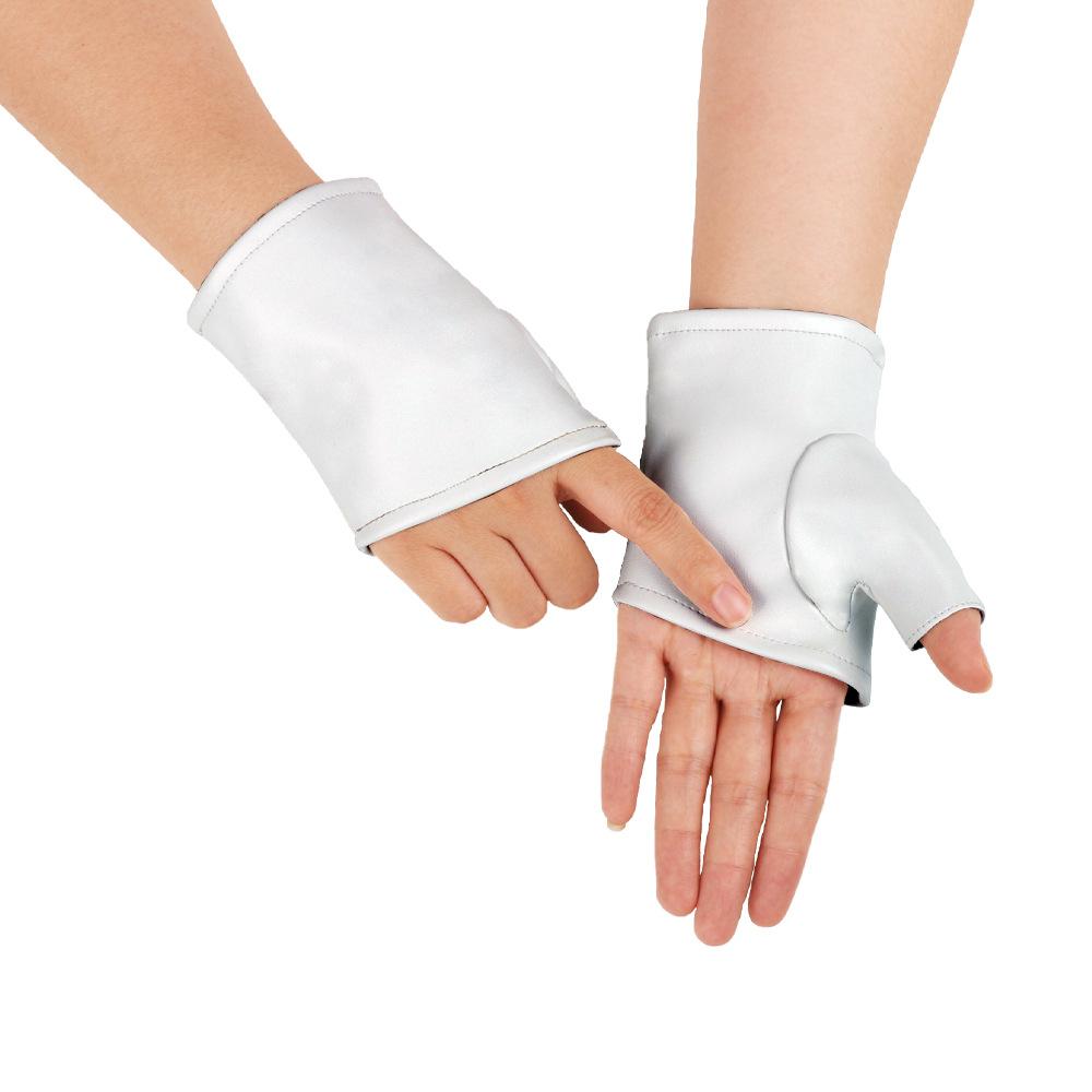 Taniec Rękawiczki Skórzane Damskie Półpalcowe PU Klub Nocny Pole Dance Taniec Uliczny Występ Rękawiczki do Występu Taniec Gwiazd