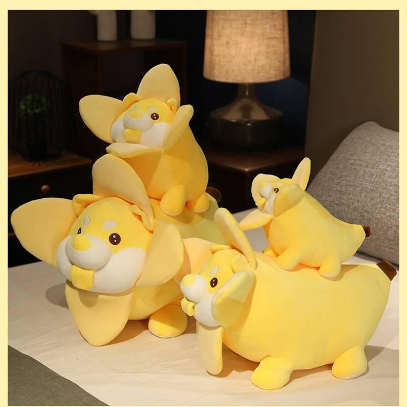 Banana Creative Dog Plush Cute Doll Multifunctional Cuddly Pillow Cushion And