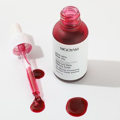 30ml AHA Fruit Acid Serum Softening Keratin Tightens Pores BHA Salicylic Acid Smooth Wrinkles Facial Treatment Serum