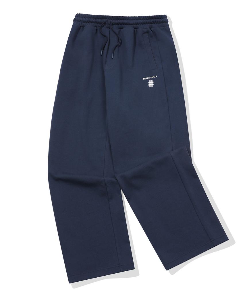 BEENTRILL Essential Hashtag Logo Sweatpants (Indigo)