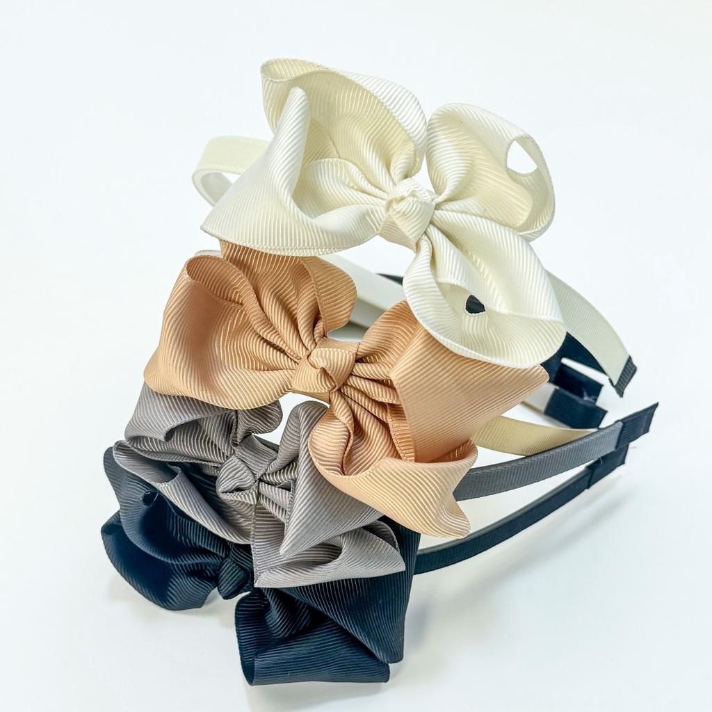 4 st Grosgrainband Hårrosetter Hårband för Flickor 3 tum Hårrosetter Hårband Plast Hårbyglar Barn Barn Håraccessoarer