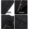 ROMON Men's Ice Silk Straight-Leg Business Casual Trousers