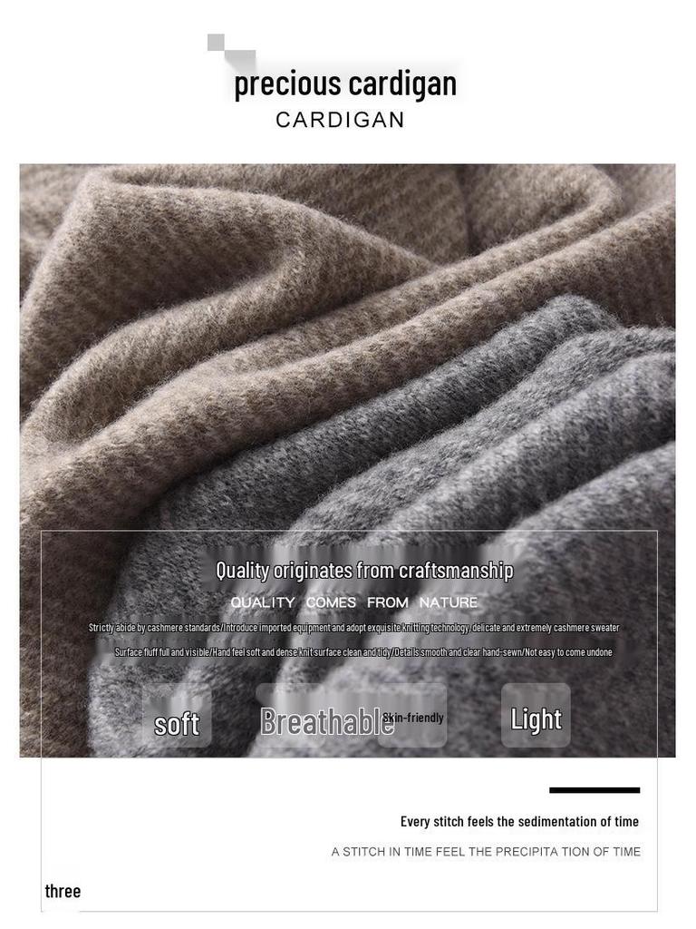 Men's Spring & Autumn Half-High Neck Zip Sweater - Casual, Versatile, Solid Color Pullover