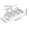 Stainless Steel W-Shaped Soap Holder Space Saving Non-Slip Soap Storage Rack Drain Tray W-Shaped Taco Holder Sink Countertop