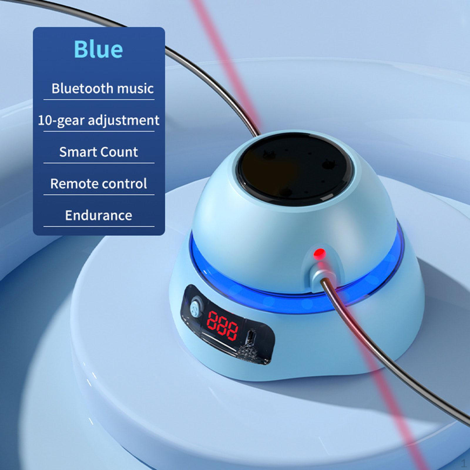 

Электрическая скакалка, ЖК-дисплей, цифровой счетчик для всего тела синий