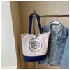 New canvas women's bag large capacity women's shoulder oblique span bag handbag fashionable versatile casual tote bag
