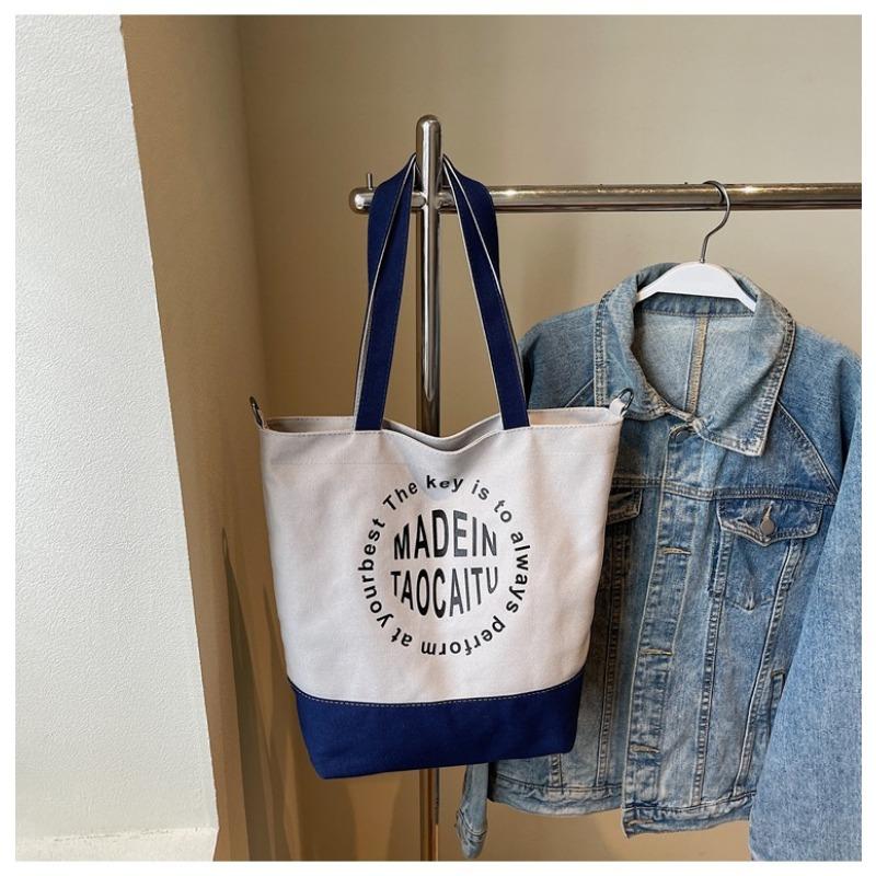New canvas women's bag large capacity women's shoulder oblique span bag handbag fashionable versatile casual tote bag