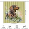 Luxury Watercolor Dog Shower Curtain Ideal For Pet Lovers Easy Installation, Non-Toxic Environmentally Friendly Perfect Home Dec