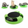 Safe And Entertaining Cat Toys Interactive With Running Mice And Scratch Pad