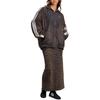 adidas Originals Animal Print Stand Collar Loose Long Sleeve Jacket Women Jacket Caramel JW7301