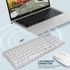 Jomaa 2.4G Wireless Keyboard and Mouse Combo Mini Multimedia Full-size Keyboard Mouse Set For Computer Notebook Laptop Desktop