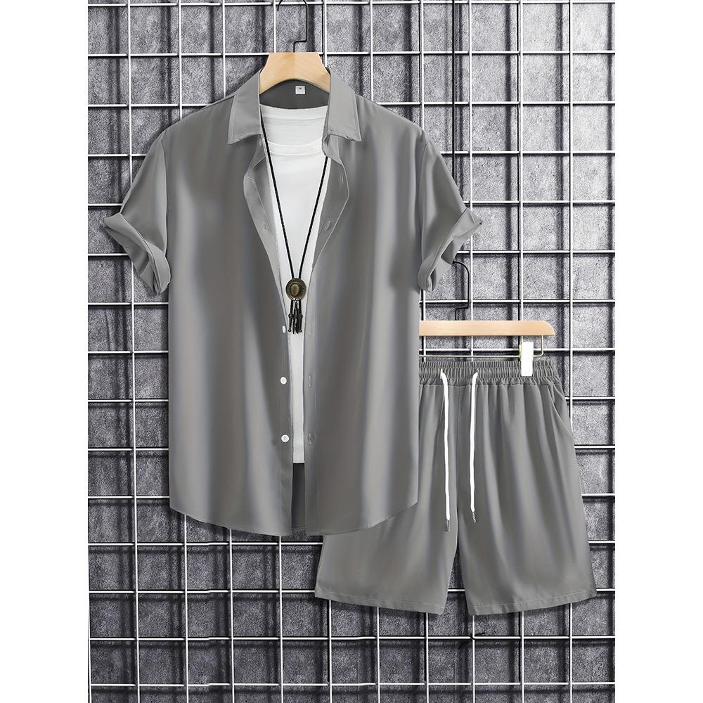 New Summer Casual Men's Shirt And Beach Shorts Set 3D Printed Short-sleeved Outdoor Streetwear Shorts Camisas De Hombre