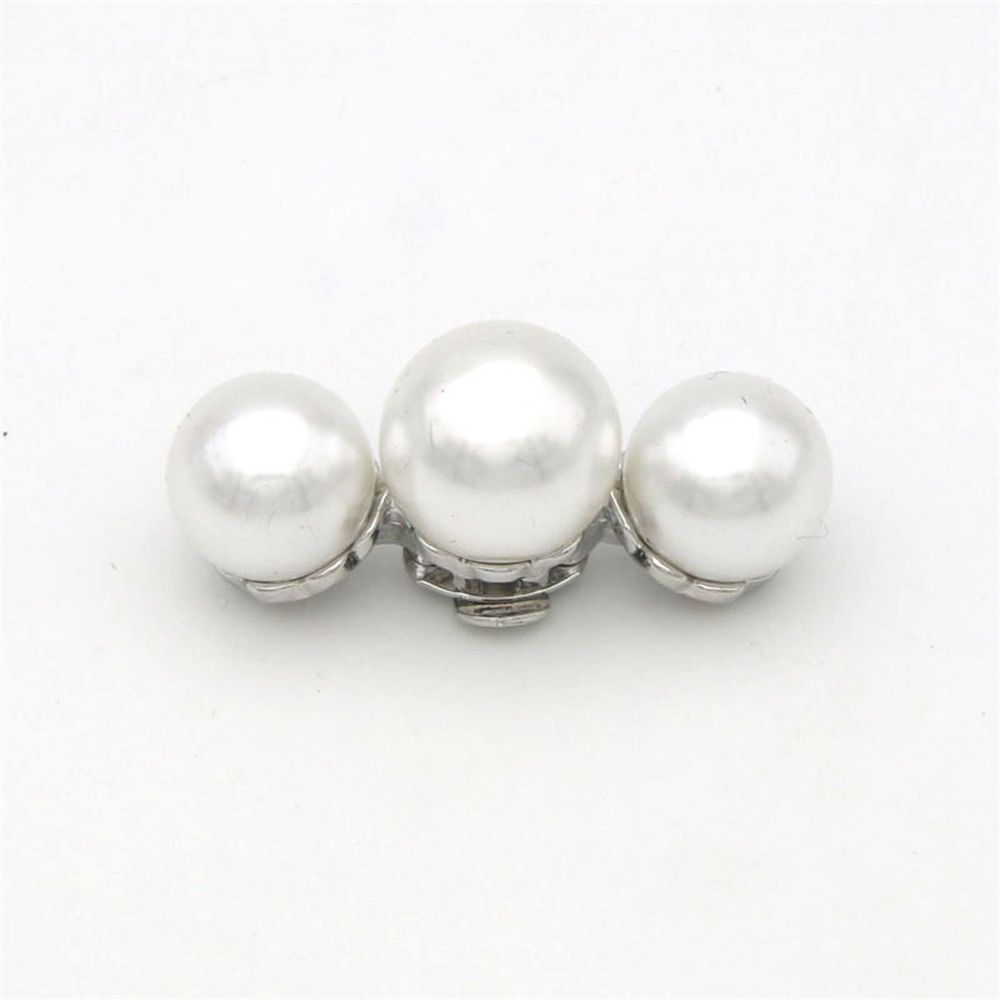 1PC Women Wedding Bride Charm Buckle Pearl Decoration Clips Big Pearl Shoe Decorations
