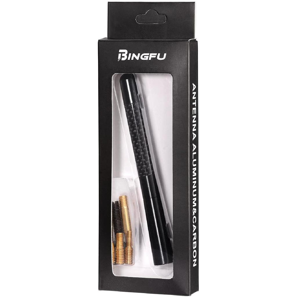 Bingfu Car Radio Stereo Antenna Mast Carbon Fiber Truck Universal Antenna Replacement