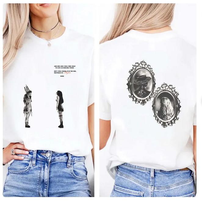 

Lady Gaga Dueling Twins MAYHEM Art Graphic Tee Tshirt. L