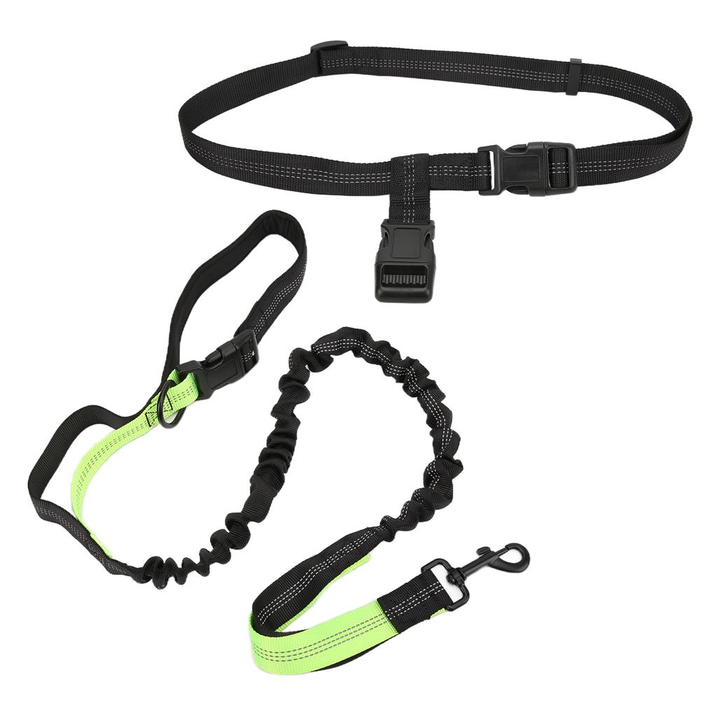 Pet Leash Adjustable Hands Free and Reflective Dog Running Rope with Waist Belt for Small Medium and Large Dogs