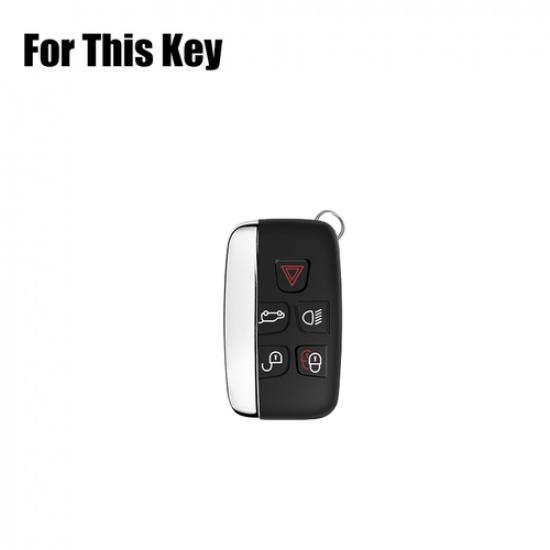 Genuine Leather Car Key Case Cover For Range Rover Evoque Land Rover Discovery 4