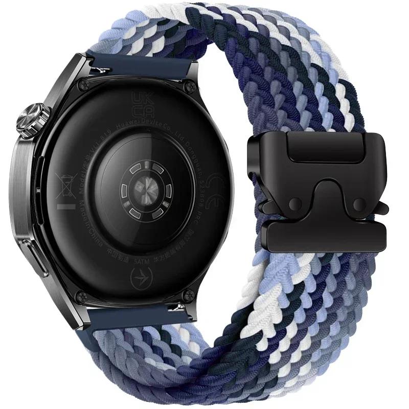 Braided Solo Loop Bracelet For Huawei Watch GT5/4/3Pro 46mm 4/3 Pro Huawei Ultimate Band For Amazfit Balance GTR 4/3/2 47mm