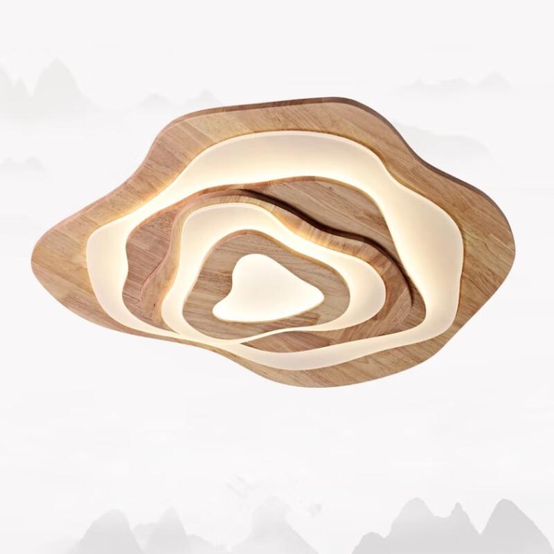 Li Shen Creative Solid Wood LED Ceiling Lamp