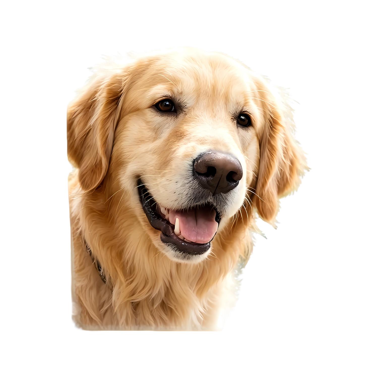

Golden Retriever Static Cling Glass Sticker No Glue for Kitchen Bedroom Window Decor 29x33cm разноцветный