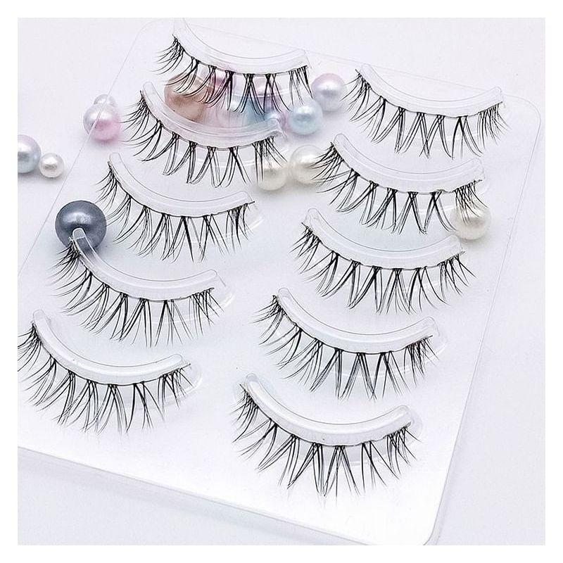 Mogugu - Set of 5 Pairs: Natural Wispy False Eyelashes