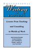 The Professional Writing In Context : Lessons From Teaching and Consulting In Worlds of Work Book