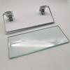 Space Aluminum Glass Shelf - Multi-size, Single or Double Layer Rectangular Bathroom Storage Shelf.