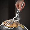 Stainless Steel Frying Shovel Clip Multifunctional Steak BBQ Tongs Frying Fish Spatula Clip Bread Clip Food Tongs Kitchen Tool