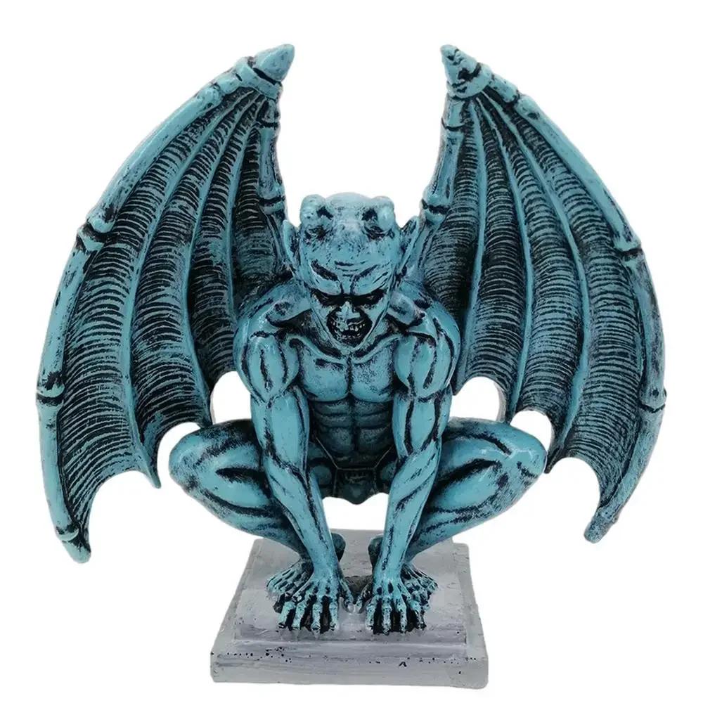 Gargoyle Resin Statue Winged Gothic Guardian Sculpture Indoor Outdoor Yard Home Garden Decor Ornament