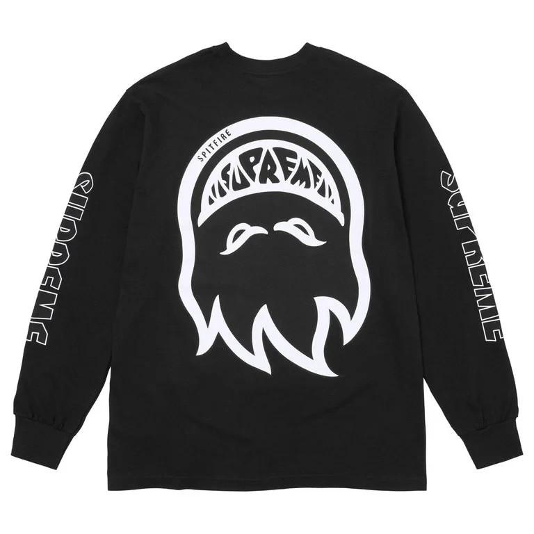 Supreme x Spitfire L/S Tee Black S