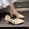 Women Pumps Pointed Toe High Heels Single Shoes for Woman New Elegant Dress Shoes Shallow Wedding Shoes Ladies Office Party Shoe