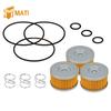 M MATI 3-delars oljefilter och o-ring med fjädersats för Suzuki Savage 650 LS650 DR650S SP500 SP600 1981- 16510-37450 09280-15007