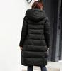 Winter Women'S Long Outdoor Warm Coats, Thickened Knee-Length Hooded Coat Women'S Winter, Long Sleeve Zip-Up Jackets With Pockets, Casual Outerwear