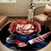 Chucky's Halloween Horror Round Rug for Livingroom,Bedroom, Palyroom, Chair Rug, Area rug, Circle Carpet, Large Size Fan Christmas gift