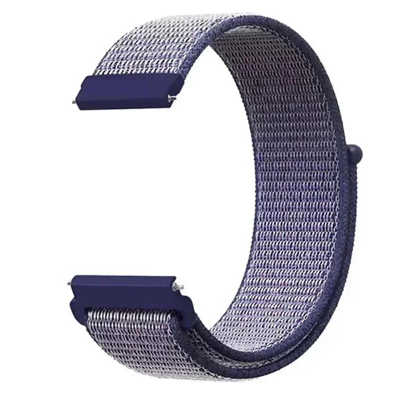 20mm Universal Kids Smart Sport Watch Band Nylon Loop Strap Adjustable Wristwatch Replacement Comfortable Children Watch Straps