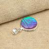 Green Triplet Opal Gemstone Handmade Solid 925 Sterling Silver Jewelry Anniversary Pendant For Her