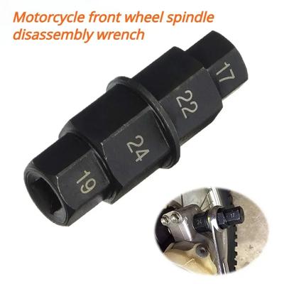 1Pc 17 19 22 24mm Motorcycle Front Rear Wheel Axle Hex 17 19 22 24mm Axle Hex Spindle Driver Removal Tool Motorcycle Axle Tool