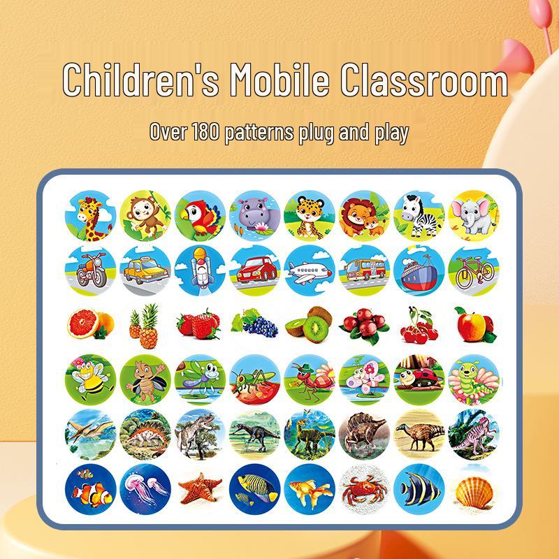 Children's Cartoon Projection Flashlight - Luminous Educational Toy