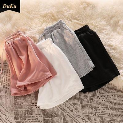 Casual Shorts Wijde Pijp Huisshorts Dames Zomer Koreaanse Versie Los Dun Hoge Taille Casual Koelend Oefening