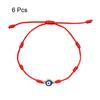 6ks Evil Eye Bracelet 7 Knot Lucky Protection Women Men Rodinné doplňky